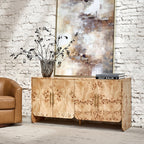 Contemporary Burl Veneer Cabinet for Stylish Living