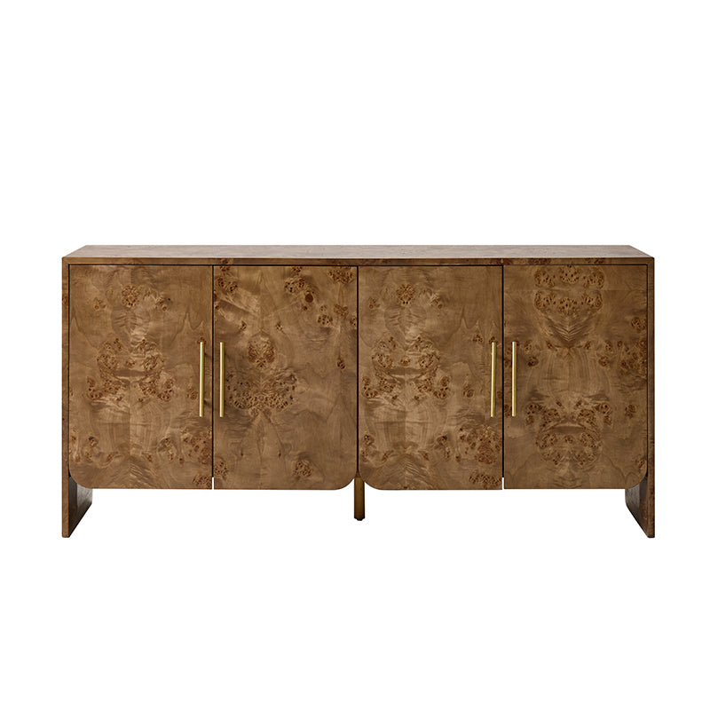 Contemporary Burl Veneer Cabinet for Stylish Living