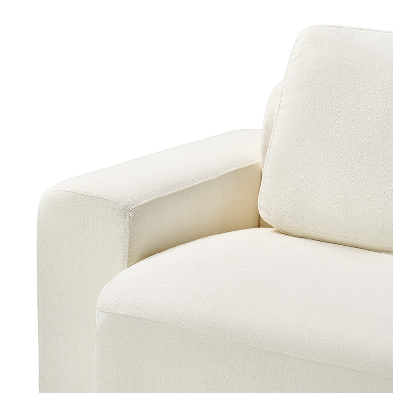 Terra Cloud 139 Boneless Sectional Sofa with Table - Deep-Seated Sectional for Modern Living Rooms