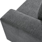 Terra Cloud 139 Boneless Sectional Sofa with Table - Deep-Seated Sectional for Modern Living Rooms