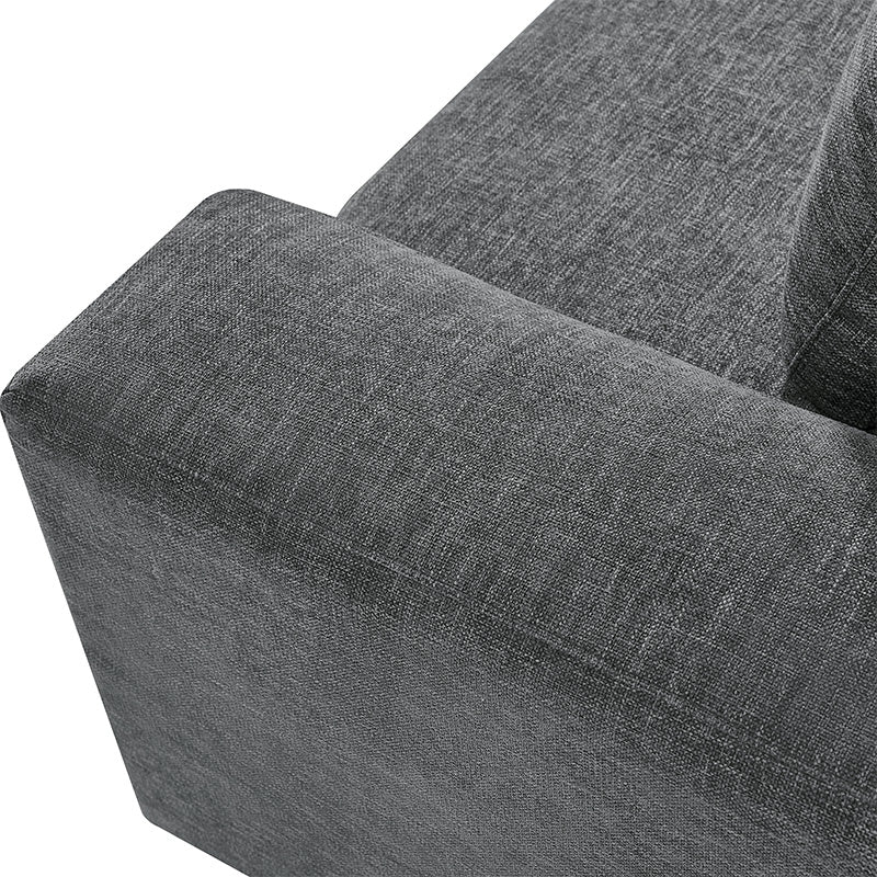 Terra Cloud 139 Boneless Sectional Sofa with Table - Deep-Seated Sectional for Modern Living Rooms