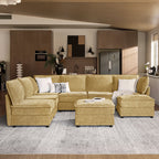 Harmetrix 8-Seater Soft Sectional Couch with Storage