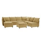 Harmetrix 8-Seater Soft Sectional Couch with Storage