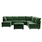 Harmetrix 8-Seater Soft Sectional Couch with Storage