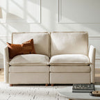 Victoria Oversized Modular Sectional Sofa with Hidden Storage and Removable Slipcovers