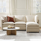 Victoria Oversized Modular Sectional Sofa with Hidden Storage and Removable Slipcovers