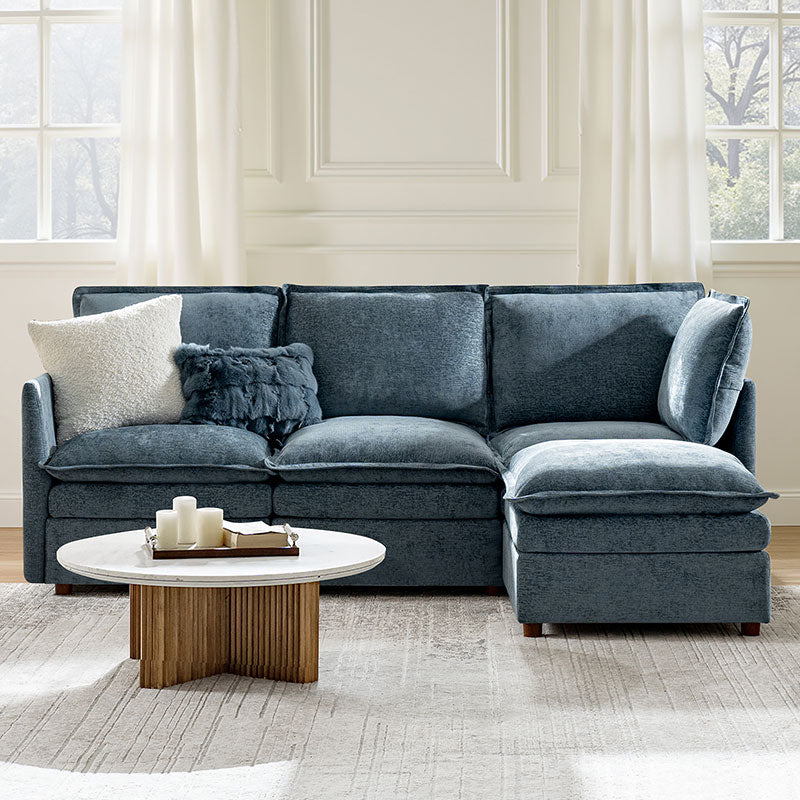 Victoria Oversized Modular Sectional Sofa with Hidden Storage and Removable Slipcovers