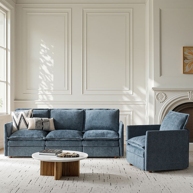 Victoria Oversized Modular Sectional Sofa with Hidden Storage and Removable Slipcovers
