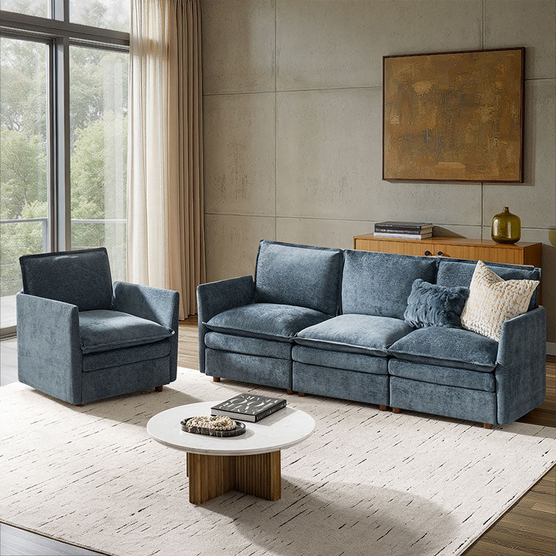 Victoria Oversized Modular Sectional Sofa with Hidden Storage and Removable Slipcovers