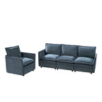 Victoria Oversized Modular Sectional Sofa with Hidden Storage and Removable Slipcovers