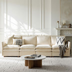 Victoria Oversized Modular Sectional Sofa with Hidden Storage and Removable Slipcovers