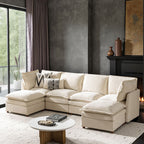 Victoria Oversized Modular Sectional Sofa with Hidden Storage and Removable Slipcovers