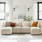 Victoria Oversized Modular Sectional Sofa with Hidden Storage and Removable Slipcovers