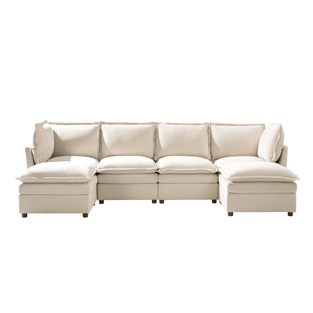 Victoria Oversized Modular Sectional Sofa with Hidden Storage and Removable Slipcovers