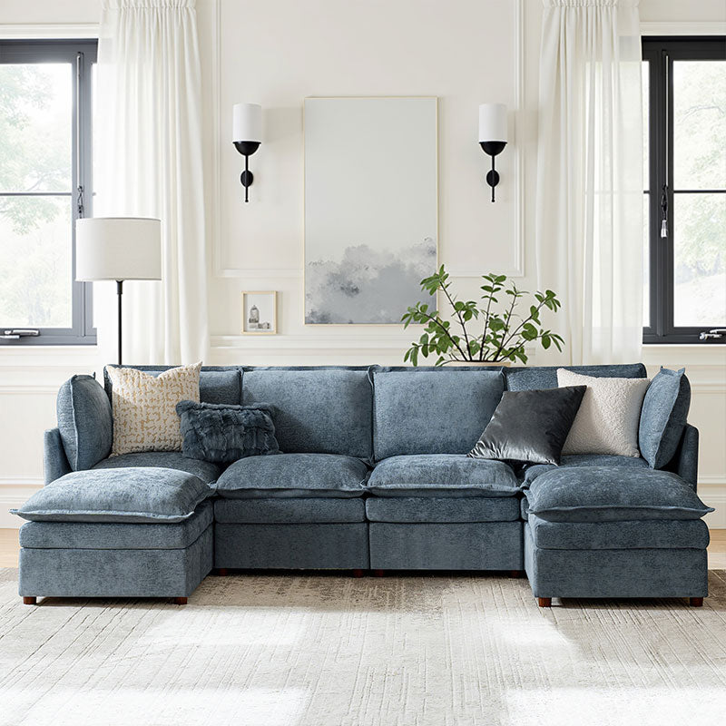 Victoria Oversized Modular Sectional Sofa with Hidden Storage and Removable Slipcovers