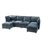 Victoria Oversized Modular Sectional Sofa with Hidden Storage and Removable Slipcovers
