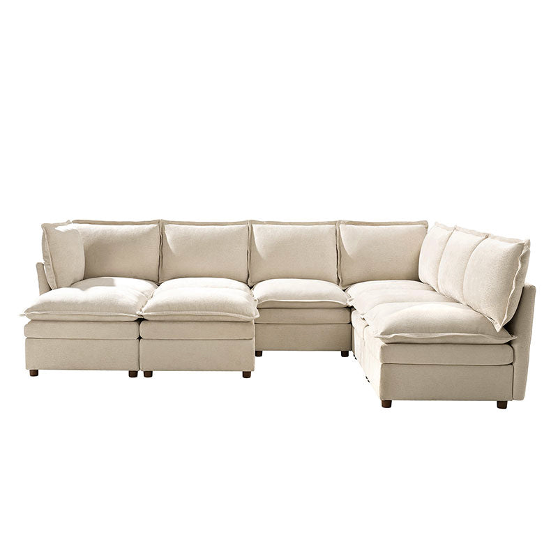 Victoria Oversized Modular Sectional Sofa with Hidden Storage and Removable Slipcovers