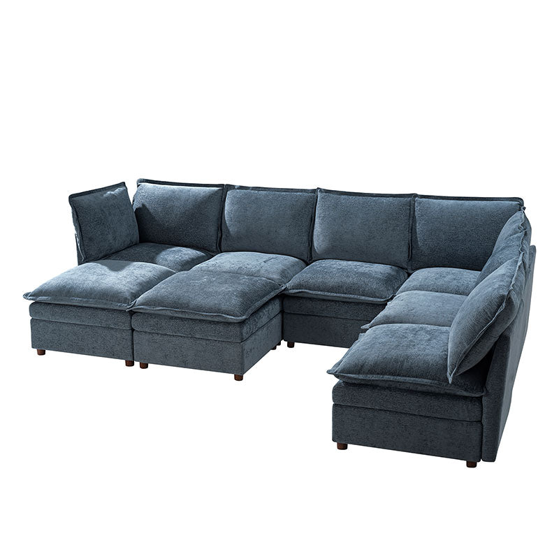 Victoria Oversized Modular Sectional Sofa with Hidden Storage and Removable Slipcovers