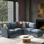 Victoria Oversized Modular Power Reclining Sectional Sofa with Hidden Storage