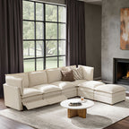 Victoria Oversized Modular Power Reclining Sectional Sofa with Hidden Storage