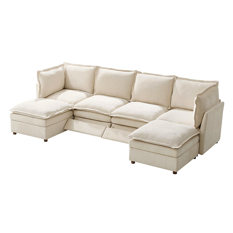 Victoria Oversized Modular Power Reclining Sectional Sofa with Hidden Storage