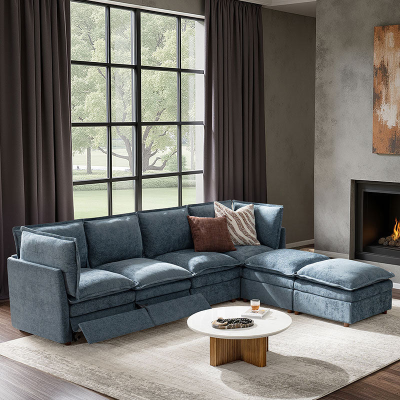 Victoria Oversized Modular Power Reclining Sectional Sofa with Hidden Storage