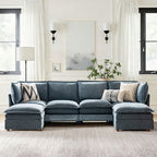 Victoria Oversized Modular Power Reclining Sectional Sofa with Hidden Storage