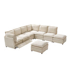 Victoria Oversized Modular Power Reclining Sectional Sofa with Hidden Storage