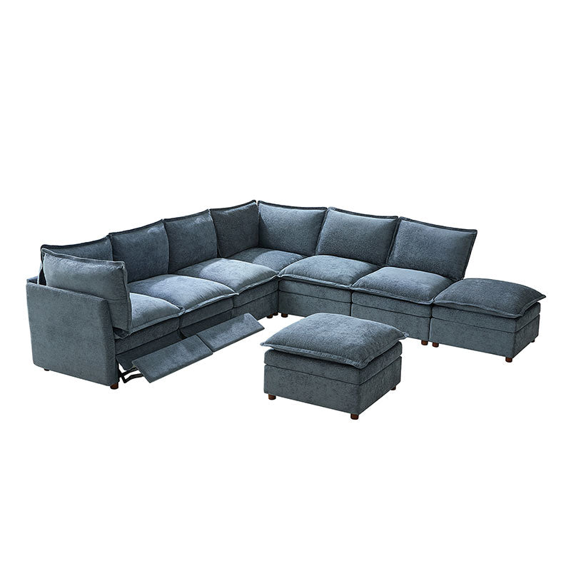 Victoria Oversized Modular Power Reclining Sectional Sofa with Hidden Storage