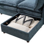 Victoria Oversized Modular Power Reclining Sectional Sofa with Hidden Storage