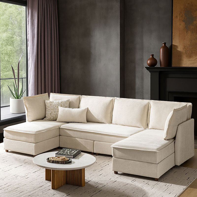 Diego Modern Modular 6-Seat Sectional Sofa with Chaise Lounge