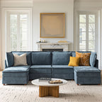 Diego Modern Modular 6-Seat Sectional Sofa with Chaise Lounge