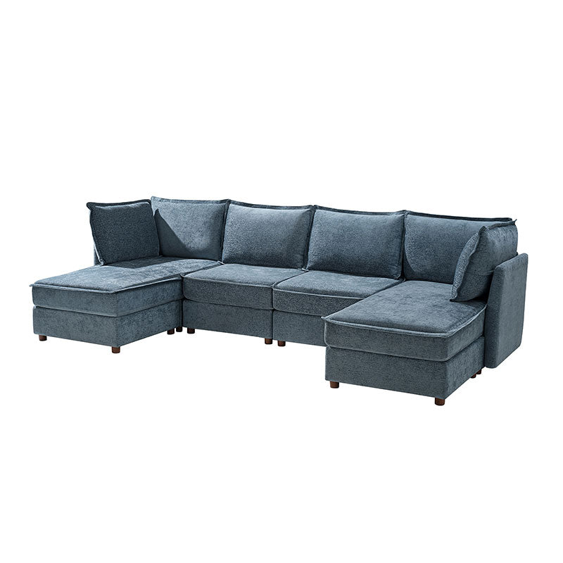 Diego Modern Modular 6-Seat Sectional Sofa with Chaise Lounge