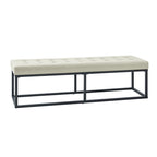 Amparo Mid-century Modern Bench with metal base