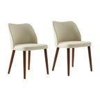 Diana Mid-Century Modern Upholstered Dining Chair,Set of 2