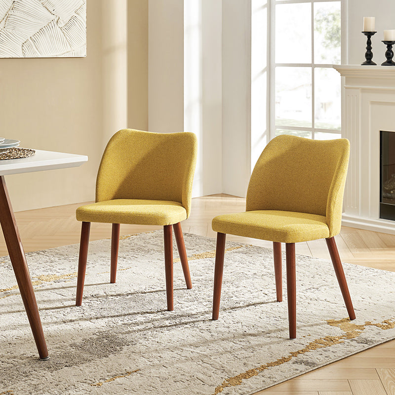 Diana Mid-Century Modern Upholstered Dining Chair,Set of 2