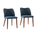 Diana Mid-Century Modern Upholstered Dining Chair,Set of 2