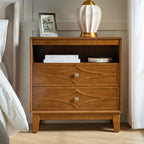 Josefa 3-Drawer Nightstand with Type-C and USB(Optional Types)
