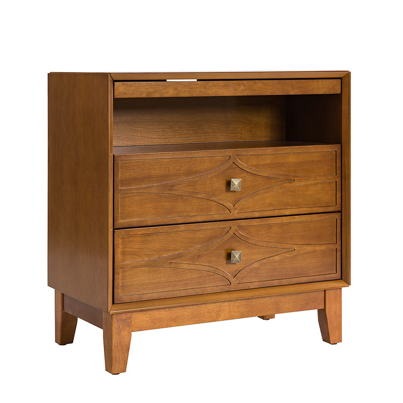 Josefa 3-Drawer Nightstand with Type-C and USB(Optional Types)