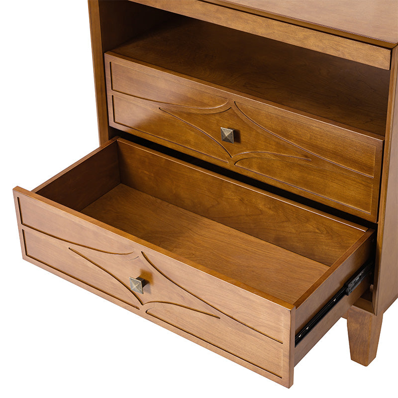 Josefa 3-Drawer Nightstand with Type-C and USB(Optional Types)