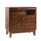 Josefa 3-Drawer Nightstand with Type-C and USB(Optional Types)