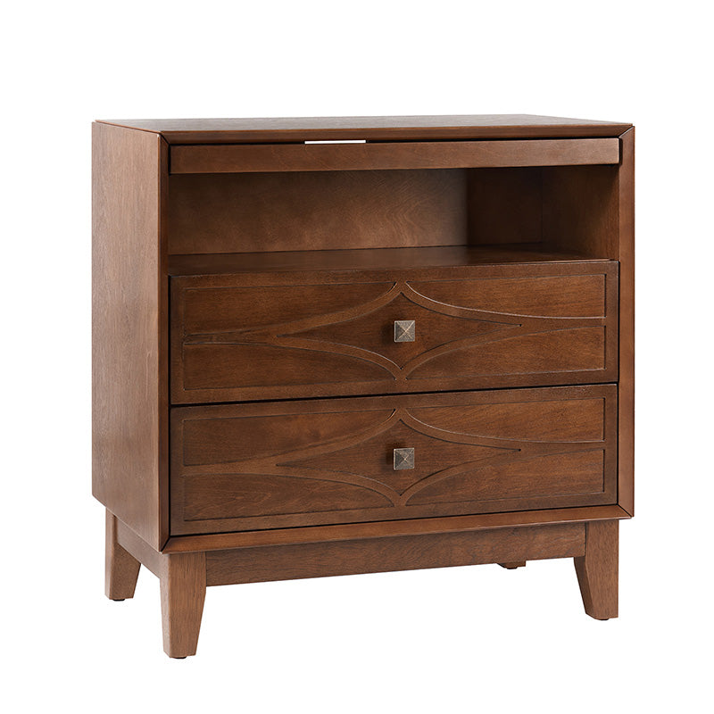 Josefa 3-Drawer Nightstand with Type-C and USB(Optional Types)