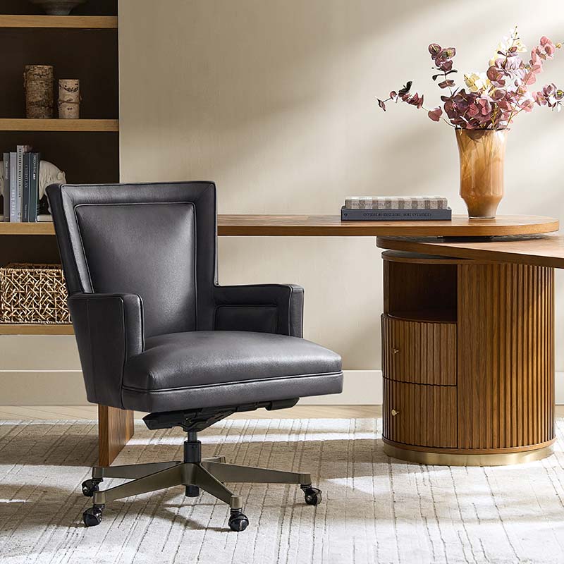 Adrian Genuine Leather Office Chair – Ergonomic, Adjustable, Modern Design