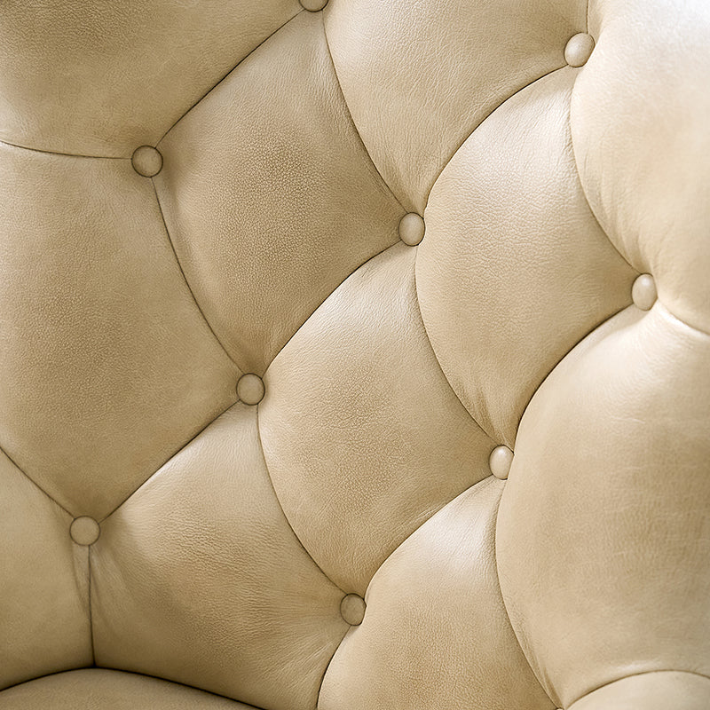 Adrian Hand-Rubbed Oil-Wax Leather Wingback Office Chair