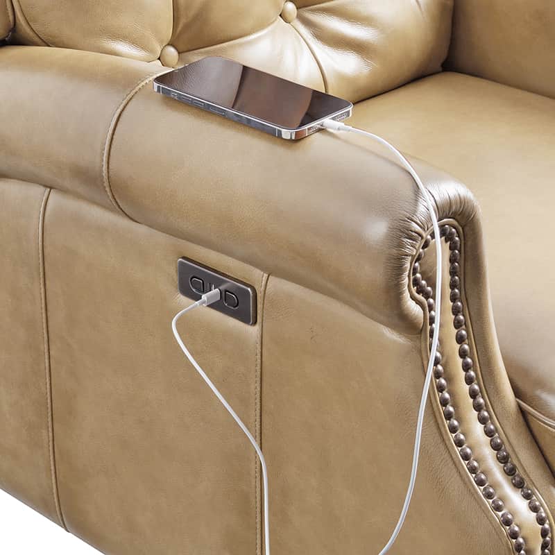 Ruben Buttery Leather Power Recliner