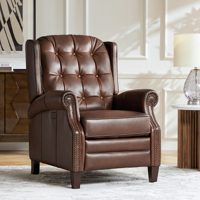 Ruben Buttery Leather Power Recliner