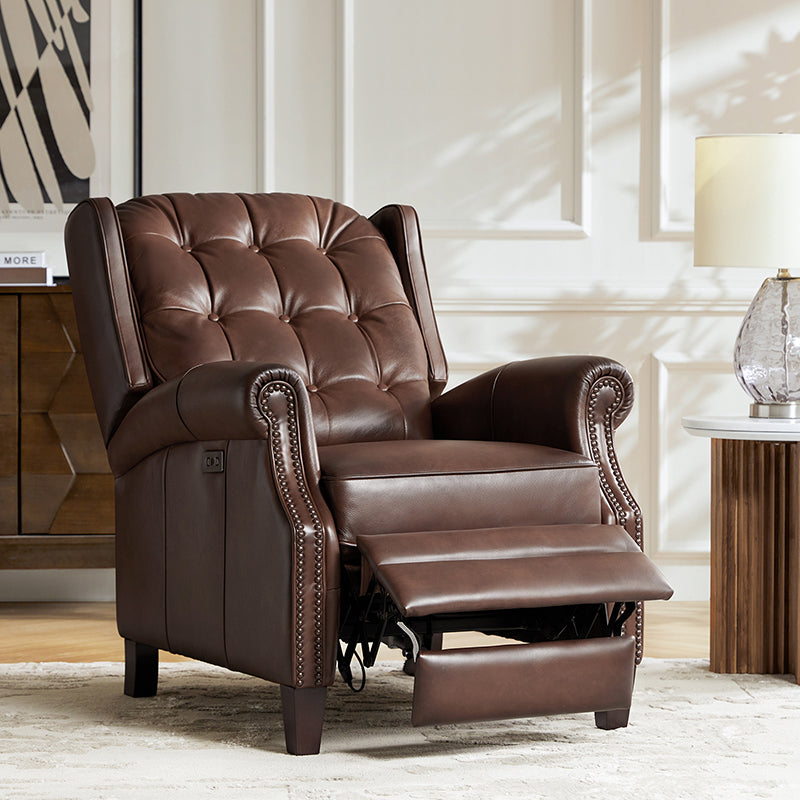 Ruben Buttery Leather Power Recliner