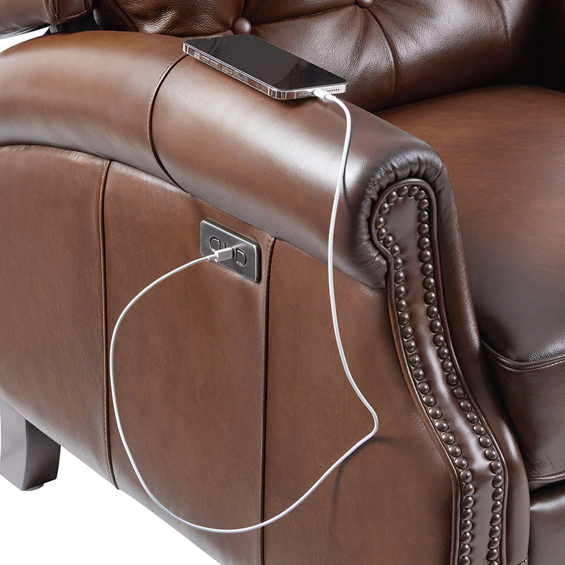 Ruben Buttery Leather Power Recliner
