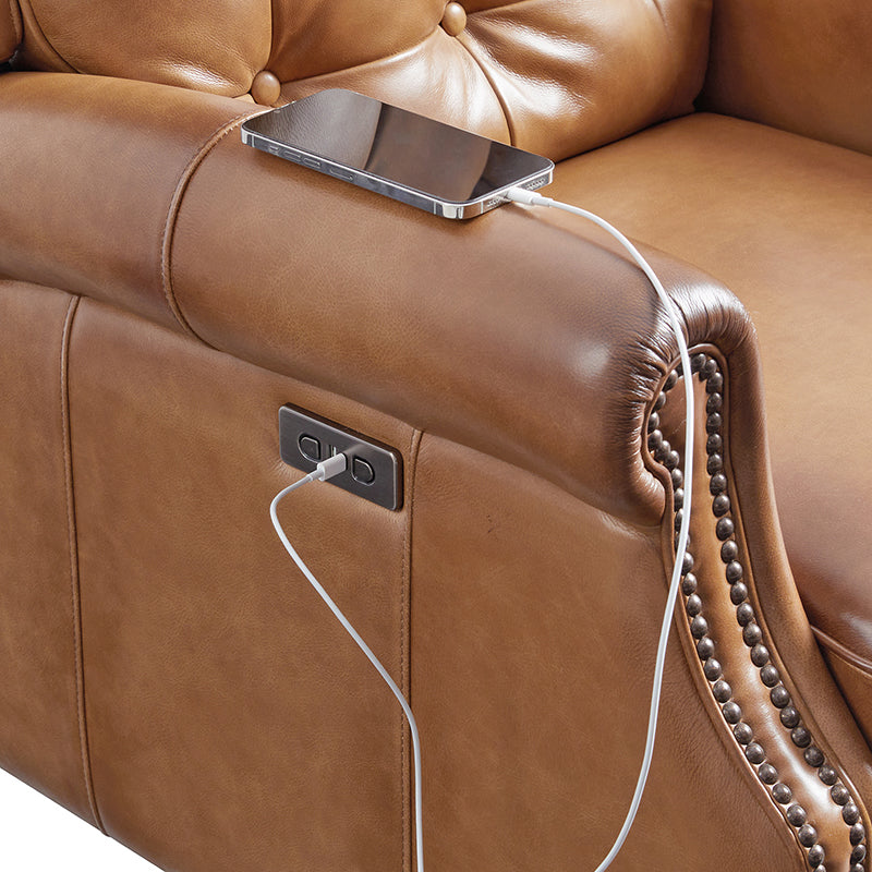 Ruben Buttery Leather Power Recliner