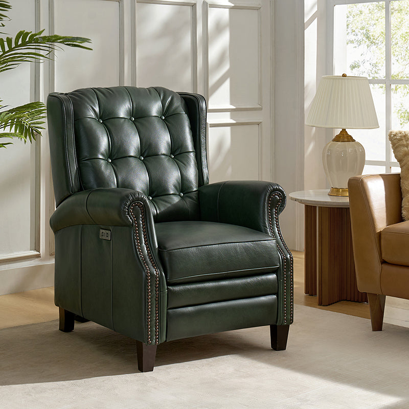 Ruben Buttery Leather Power Recliner